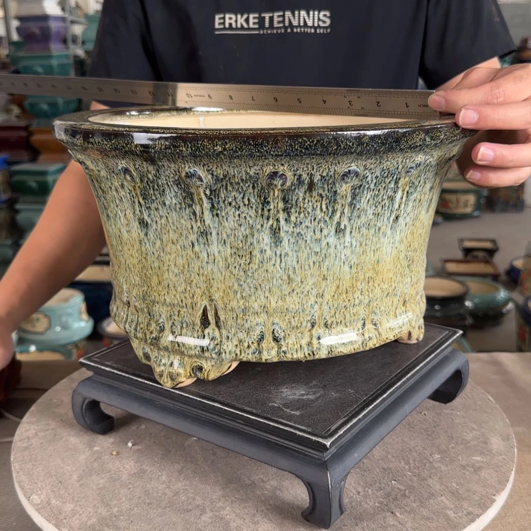 陶20CM（含）-50CM（不含）微瑕，盆口缺釉