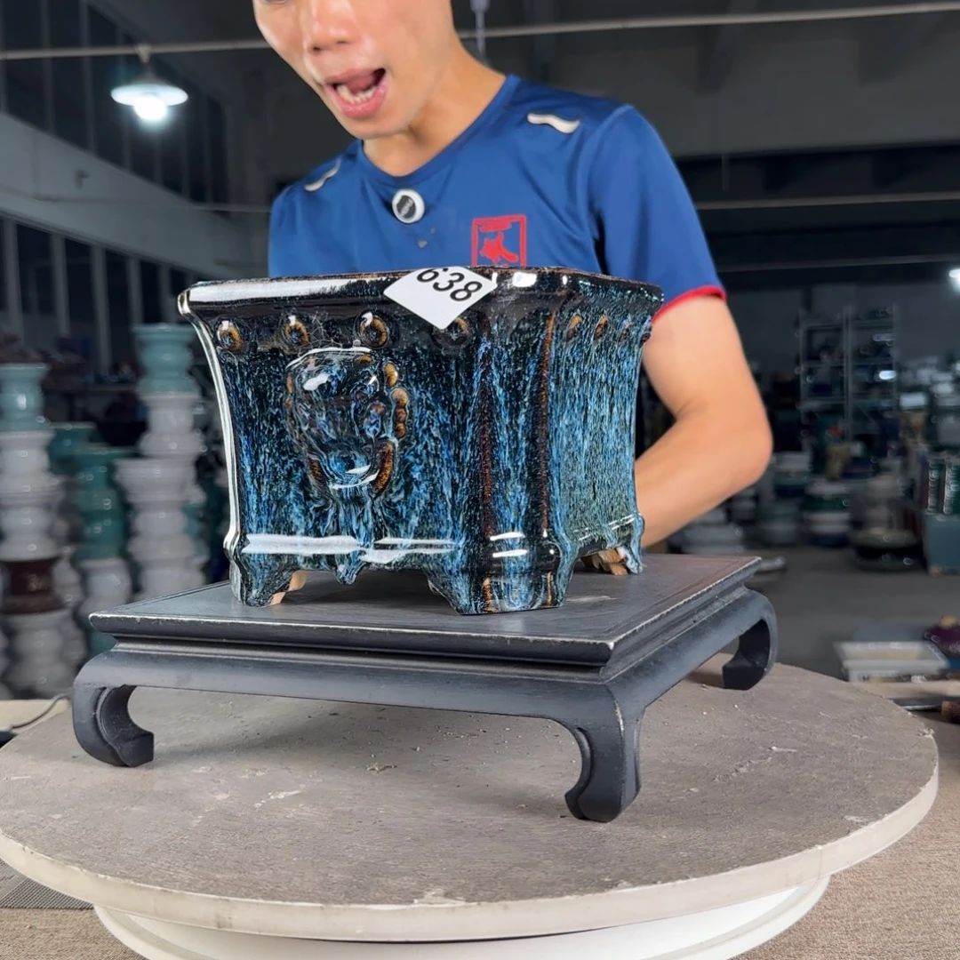 陶20CM（含）-50CM（不含）一风堂石湾盆陶瓷638