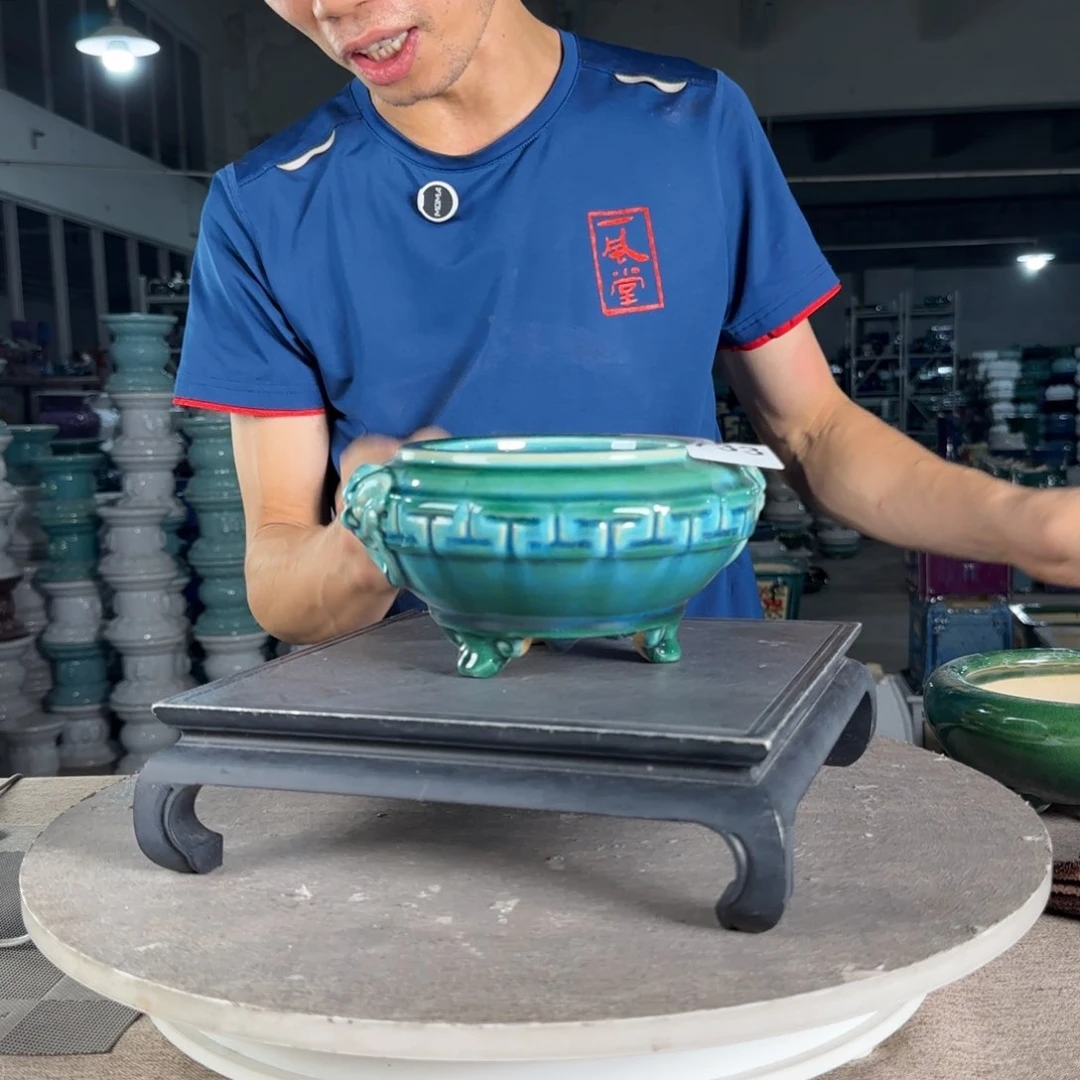 红陶20CM（含）-50CM（不含）A*尼一风堂石湾盆733