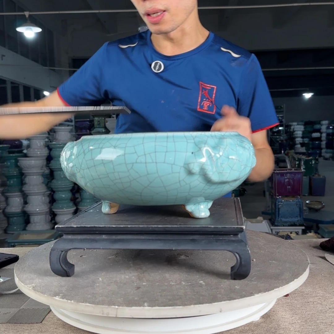 红陶20CM（含）-50CM（不含）一风堂石湾盆