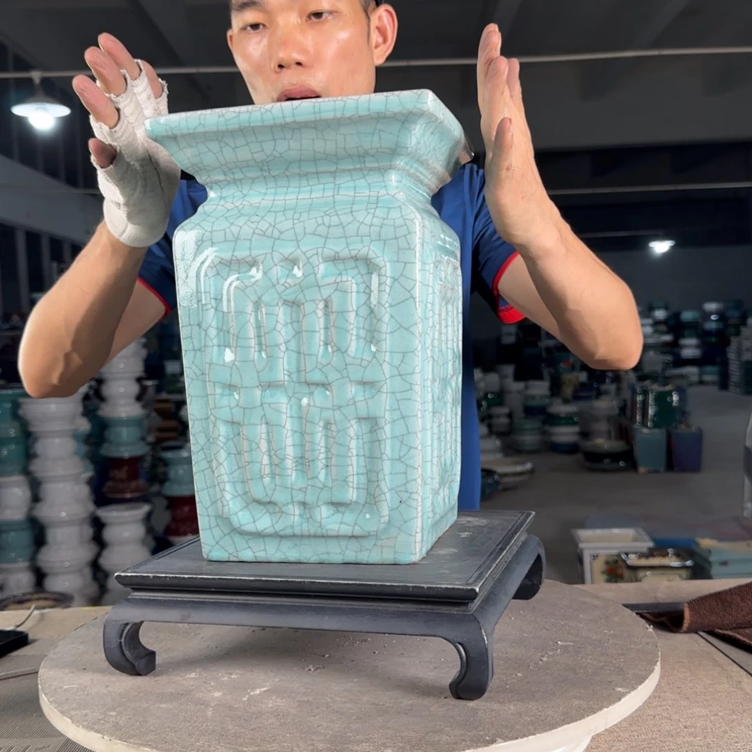 陶20CM（含）-50CM（不含）一风堂石湾盆陶瓷
