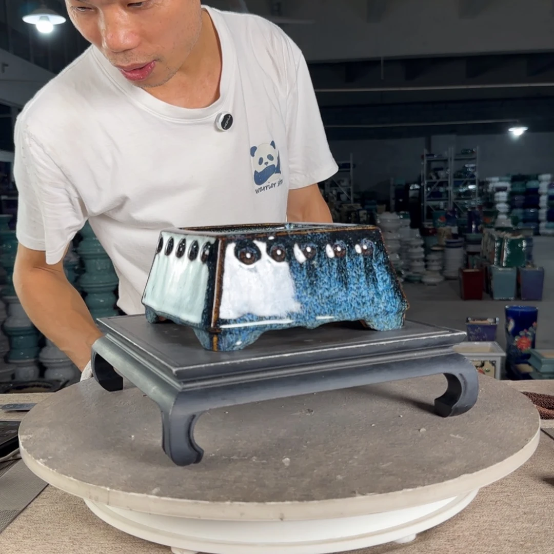 红陶20CM（含）-50CM（不含）一风堂石湾盆陶瓷