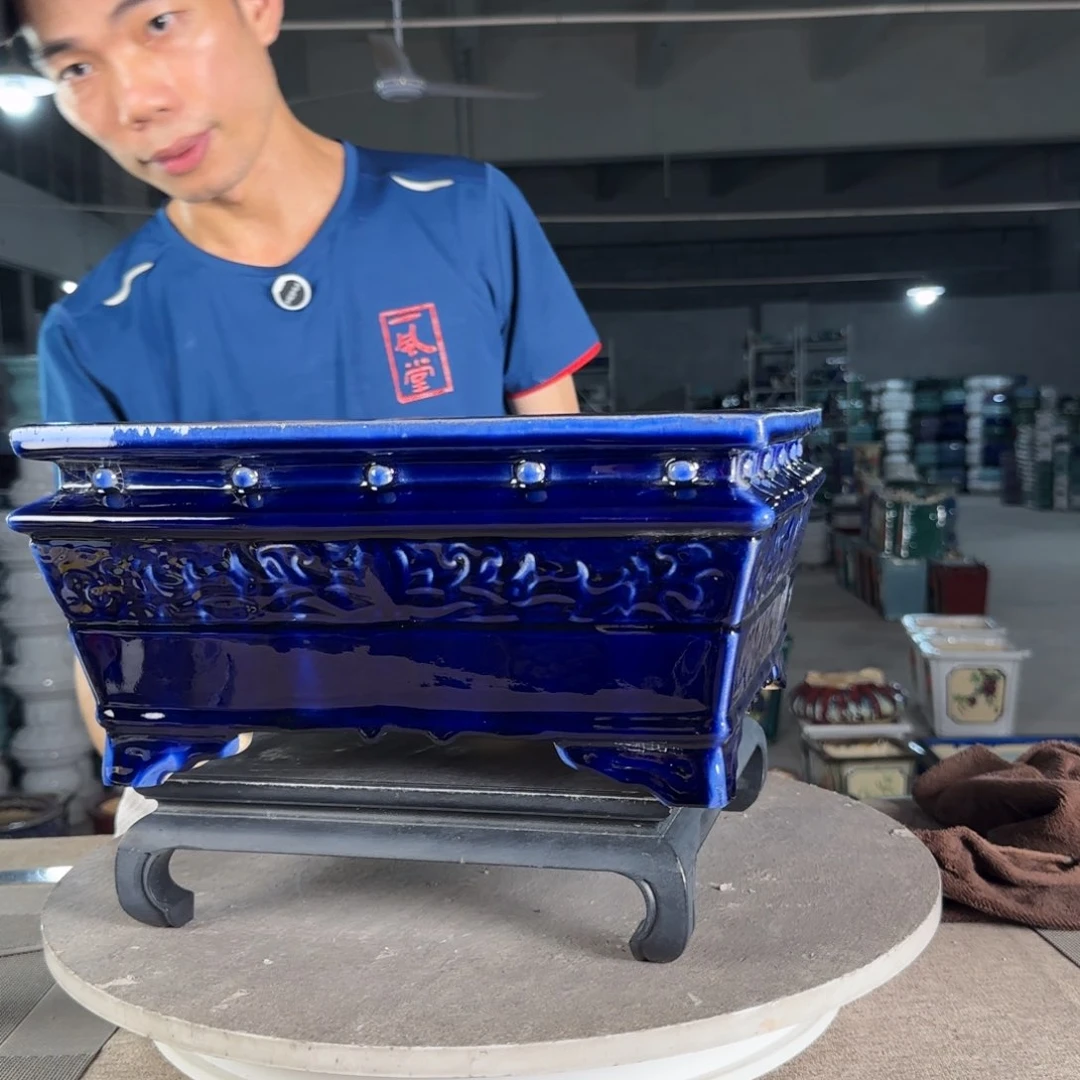 红陶20CM（含）-50CM（不含）一风堂石湾盆陶瓷