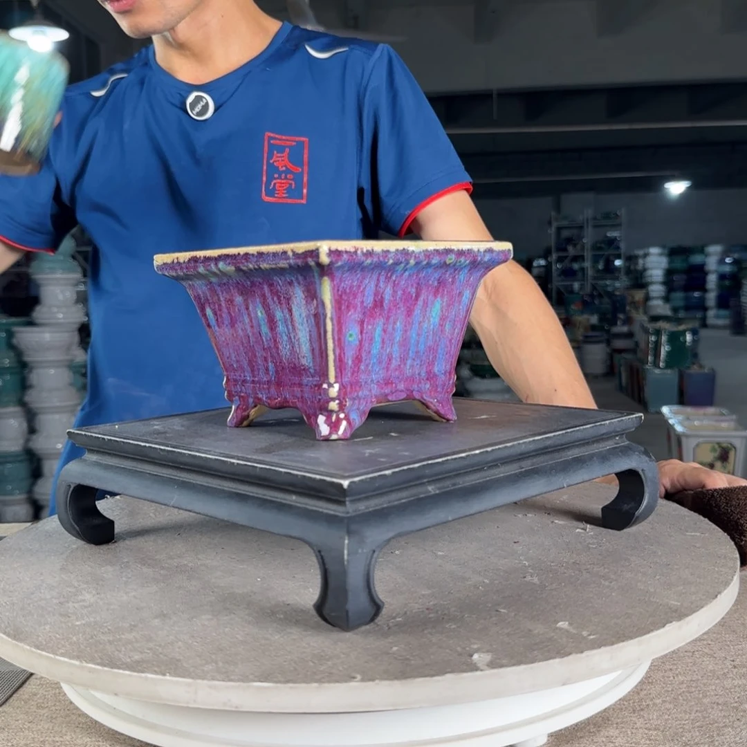 红陶20CM（含）-50CM（不含）一风堂石湾盆陶瓷