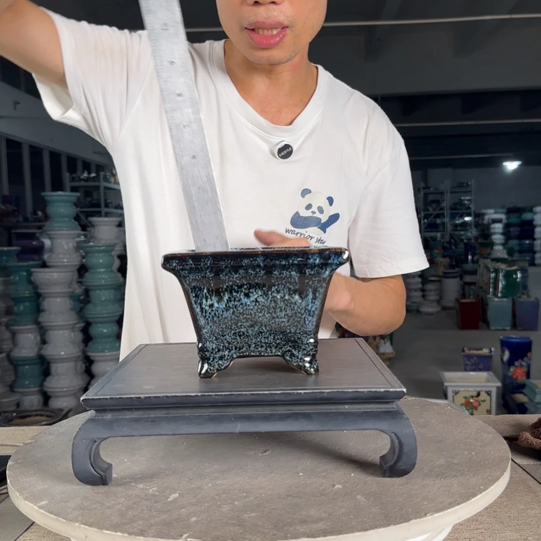 红陶20CM（含）-50CM（不含）一风堂石湾盆陶瓷