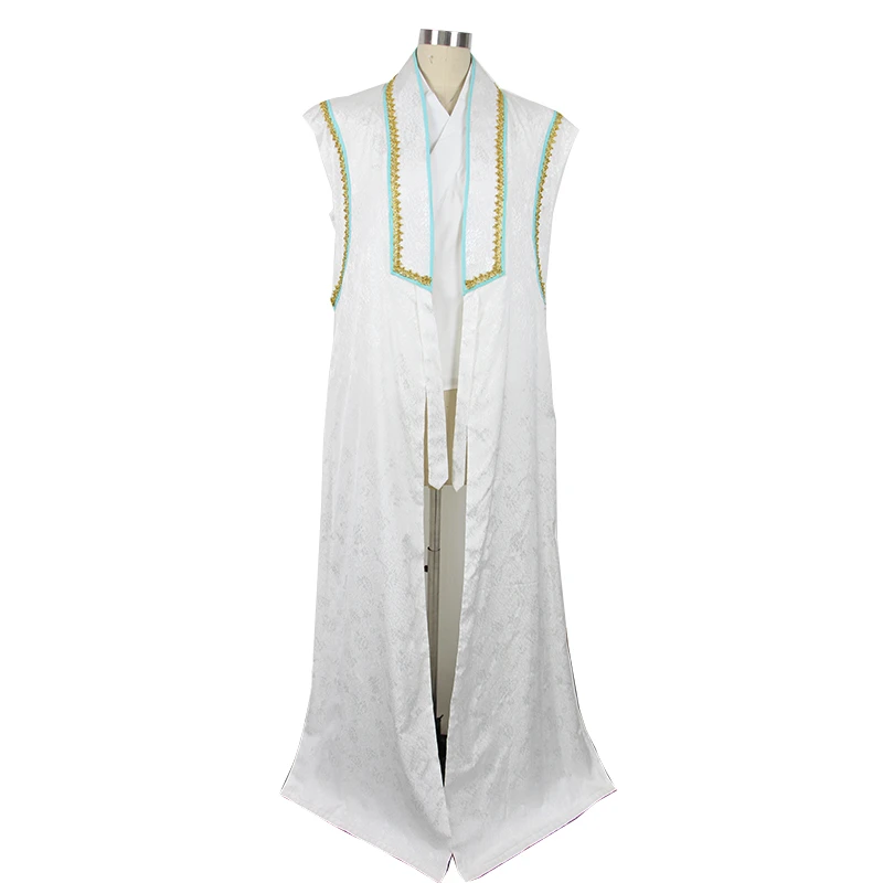 现货特价小生服马甲白色提花/绿色戏曲越剧黄梅戏古装舞台演出