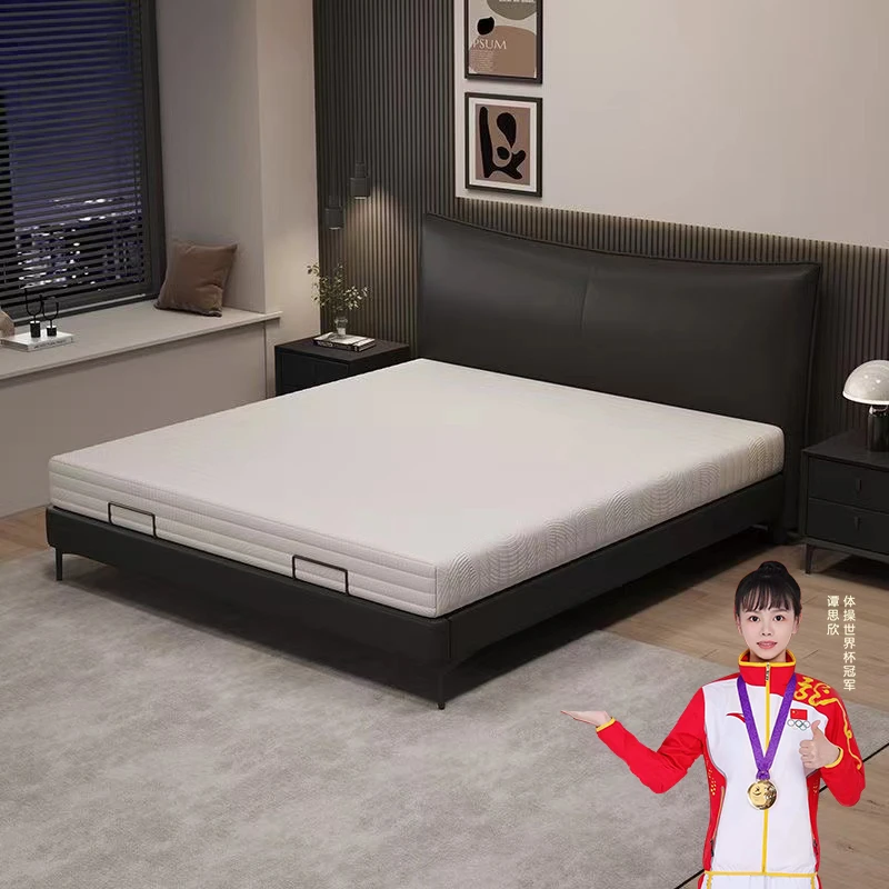 【居家好物】香奈尔智能电动床悬浮大床主卧皮艺双人婚床智能松弛床