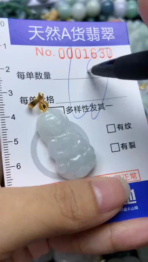 【闪购商品】翡翠颈饰未镶嵌630多样性发其一件