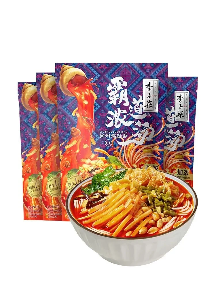 李/子柒霸道浓汤柳州螺蛳粉自煮加辣加臭方便速食酸辣鲜香泡面