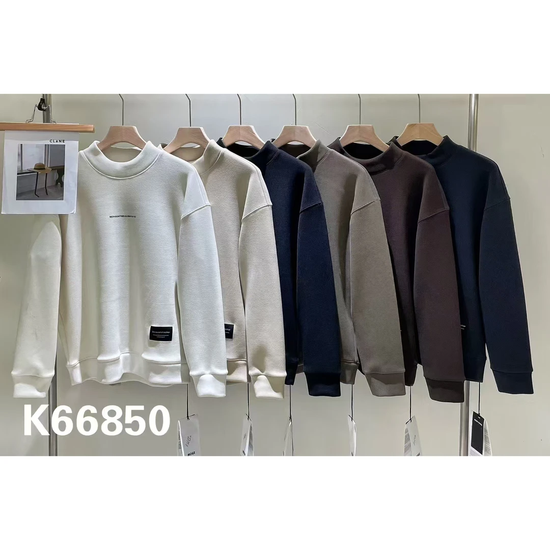 66850男士圆领德绒加厚卫衣