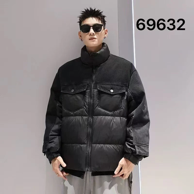 69632男士牛仔拼接潮流外套