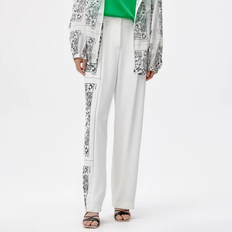 HPLY荷比俪正品夏日新宽松显瘦百搭上档次休闲长裤HYC26410316