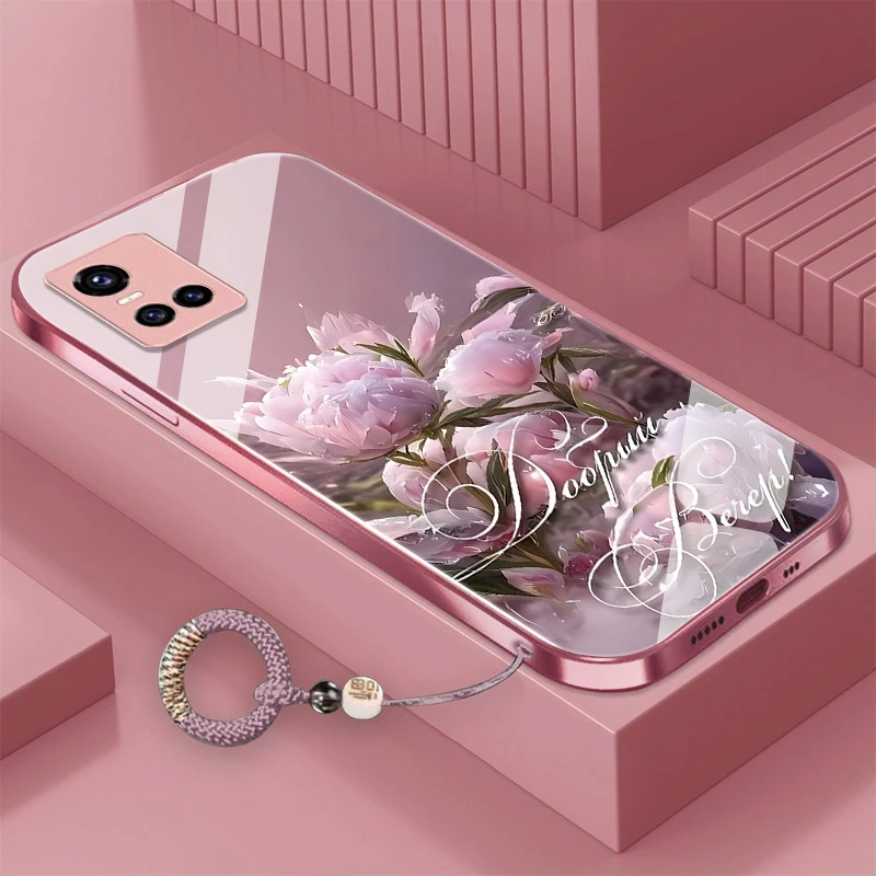 花朵vivoS10手机壳金属漆玻璃防摔轻奢网红耐脏全包创意硬壳女款