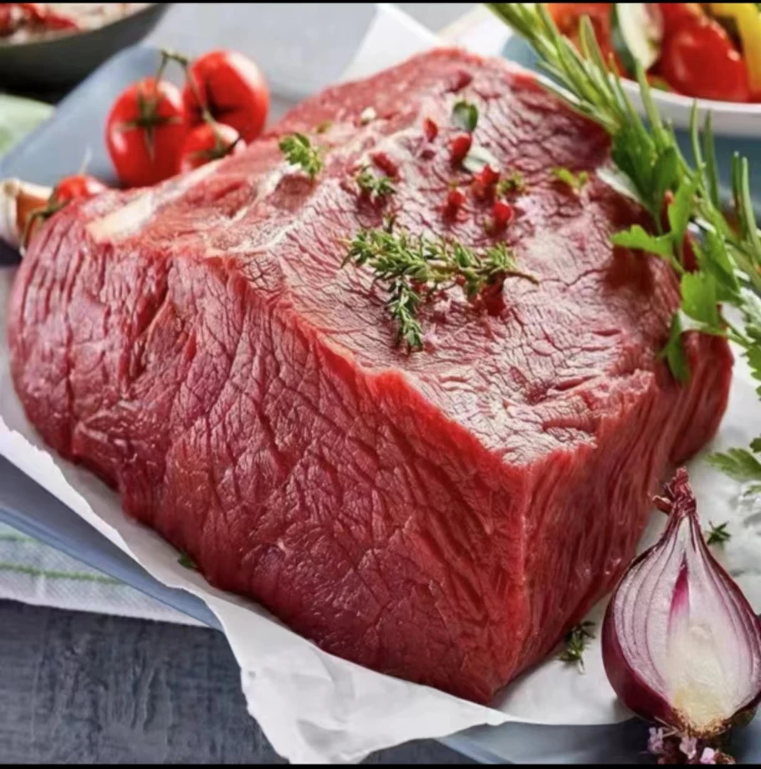 4斤装牛后腿肉，原切鲜牛肉，工厂直发清真牛肉