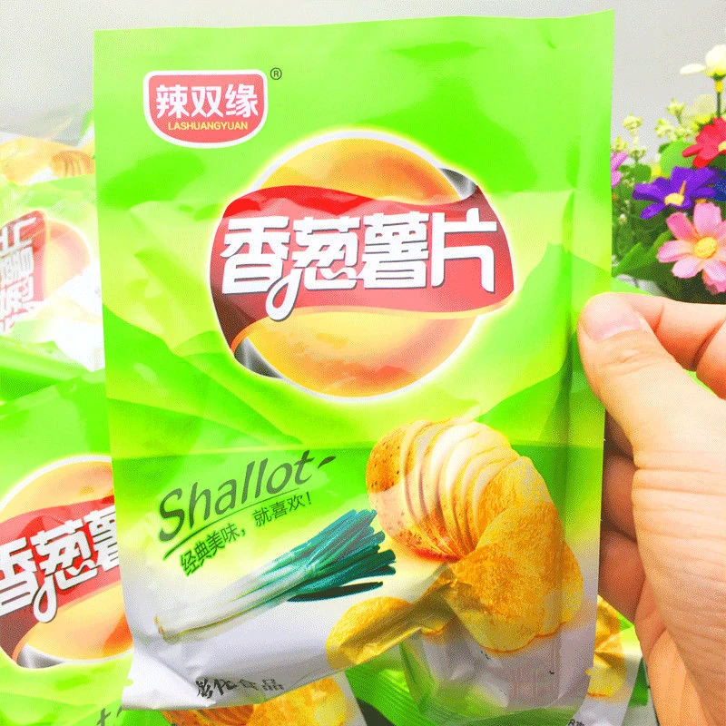 香葱薯片膨化儿童节日聚会童年怀旧吃货网红解馋零食小吃休闲食品