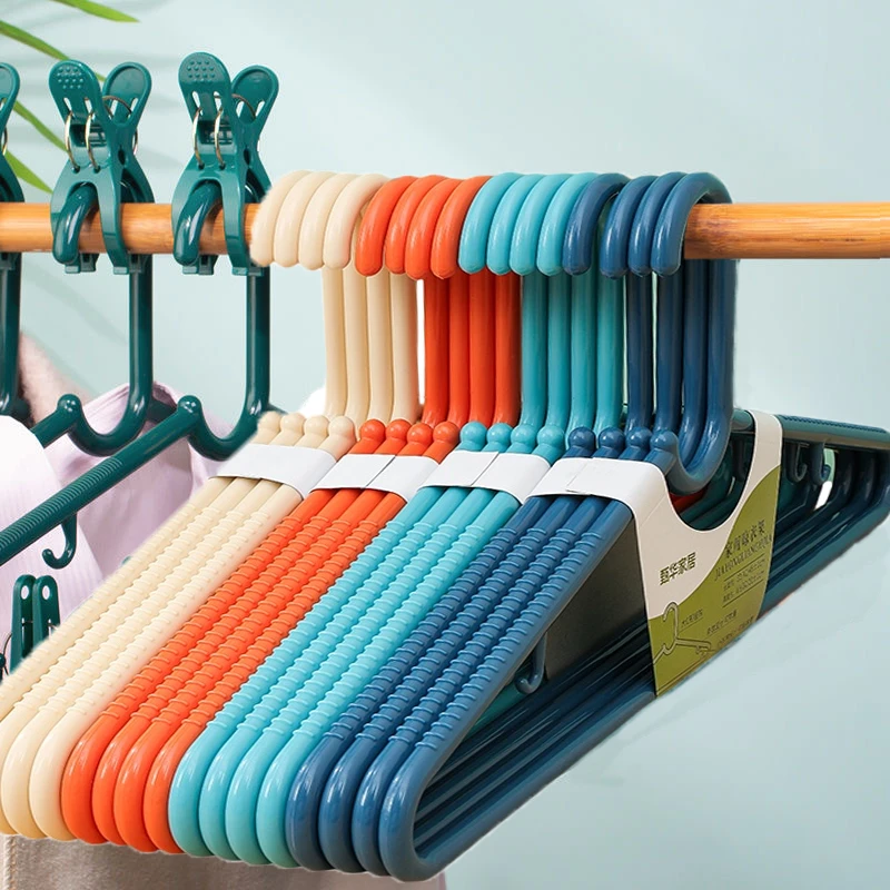 50cm衣架塑料衣架加厚大号无痕晾衣架加粗防滑加大被子晾衣架衣架