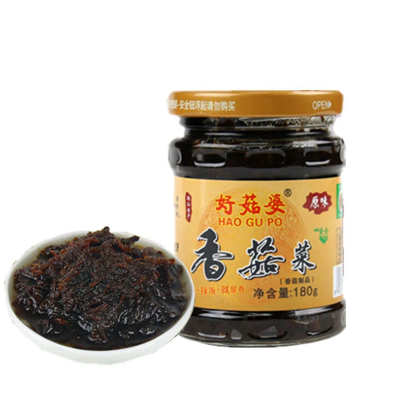 好菇婆特产下饭菜瓶装香菇菜香辣罐装早餐咸菜配菜小菜酱菜咸原味