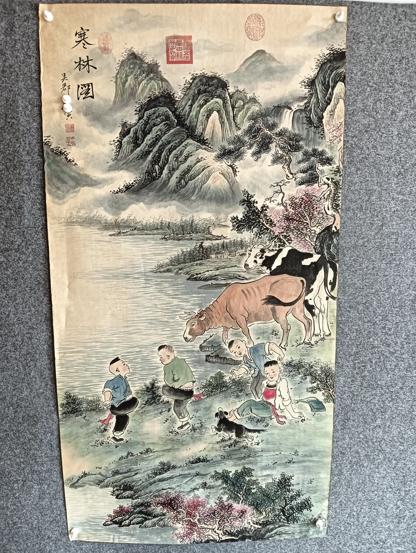 煊艺文化之寒林图