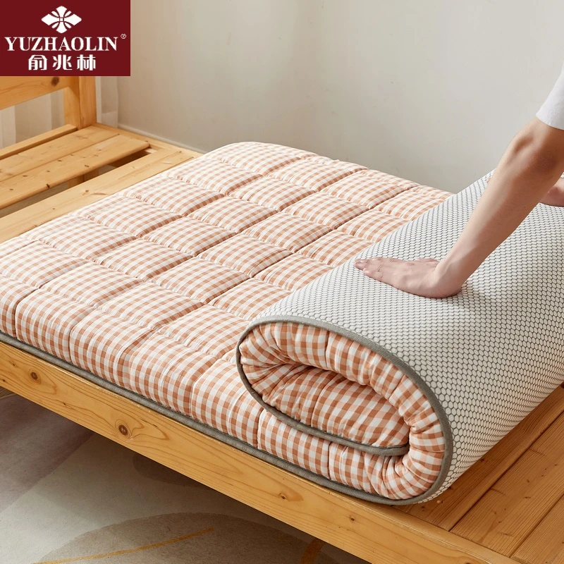 俞兆林A类水洗棉麻学生宿舍寝室床垫软垫家用床褥垫折叠加厚地铺