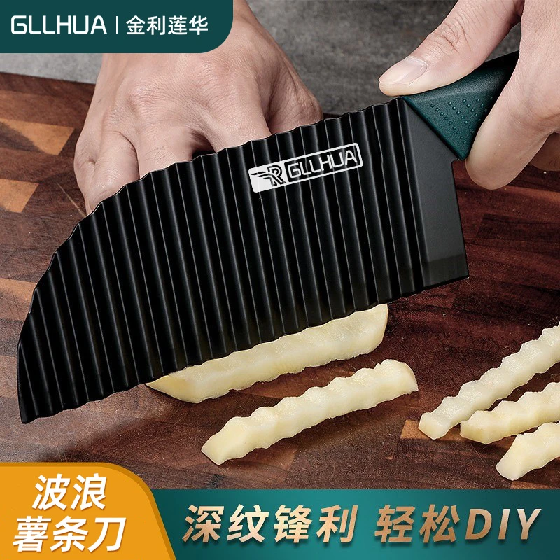 波浪土豆刀多功能商用切狼牙土豆切波浪薯条刀狼牙不锈钢土豆刀具