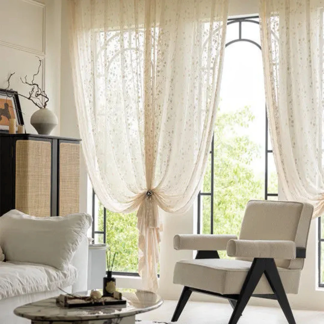 法式浪漫浮雕客厅卧室通用唯美重工窗纱