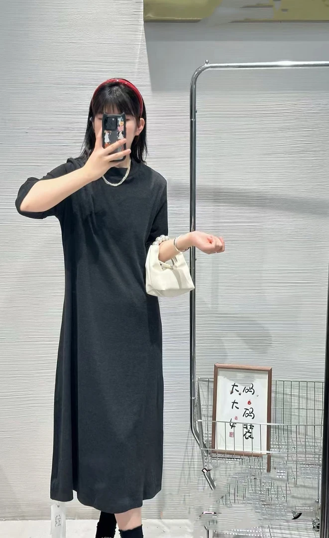 大码中袖连衣裙(120斤-220斤)(9910)