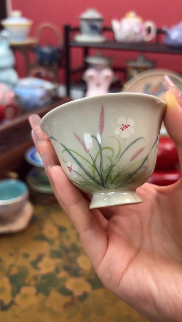 【闪购商品】############手绘高足杯