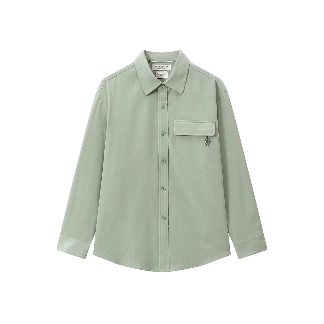 048--3093700绒布翻领外套