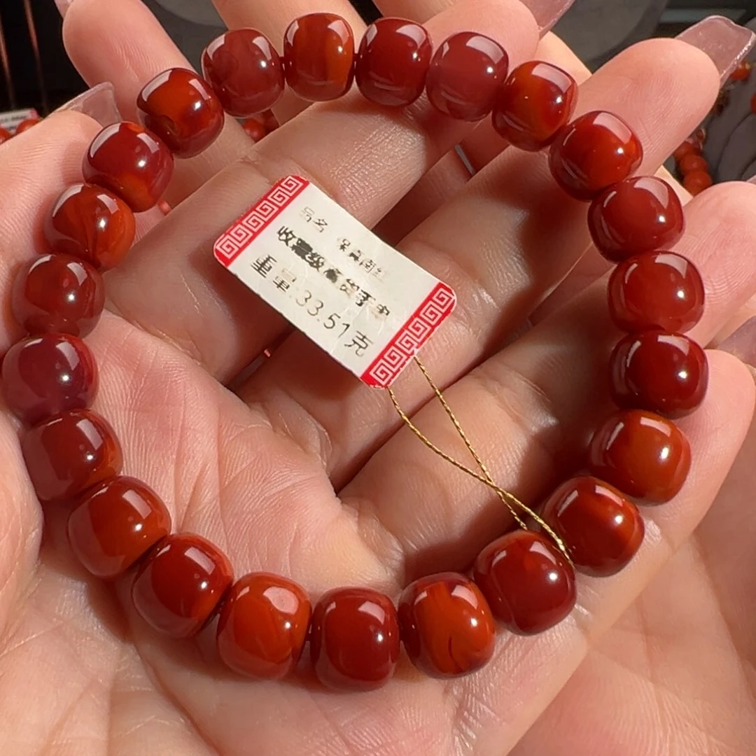 南红玛瑙手串未镶嵌
