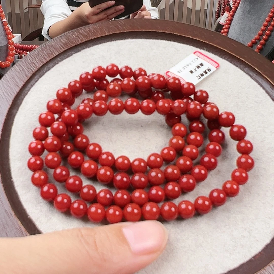 南红玛瑙手串未镶嵌