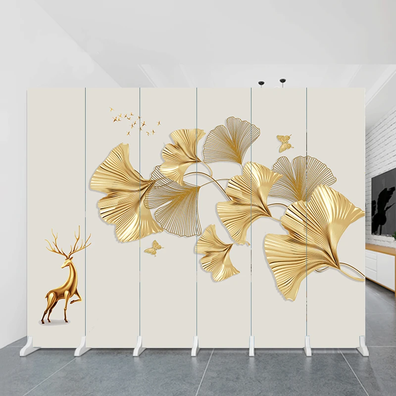 轻奢屏风现代北欧简约隔断墙客厅折叠移动卧室办公室遮挡家用双面