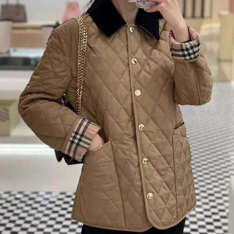 灯芯绒翻领绗缝谷仓棉服外套MA4SYGZ1478