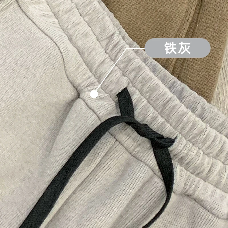 冬季新款加绒卫裤女士休闲百搭摇粒绒加厚保暖休闲裤MA3KZDZ0621