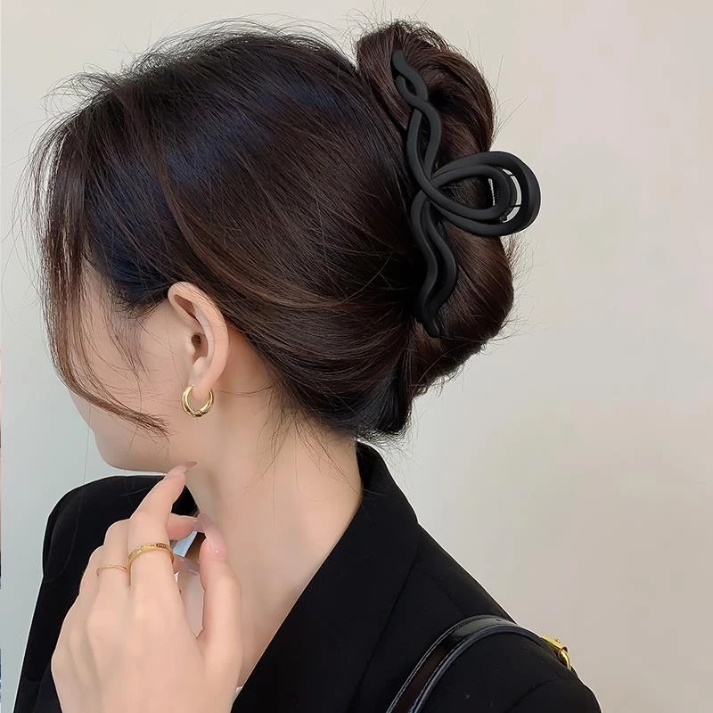 14cm超大号抓夹高级感后脑勺盘发鲨鱼夹发夹女2023新款发卡头饰