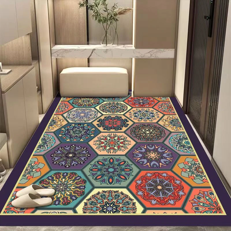 新疆包邮家用入户门垫进门地垫地毯水晶绒防滑吸水卫生间日用免洗