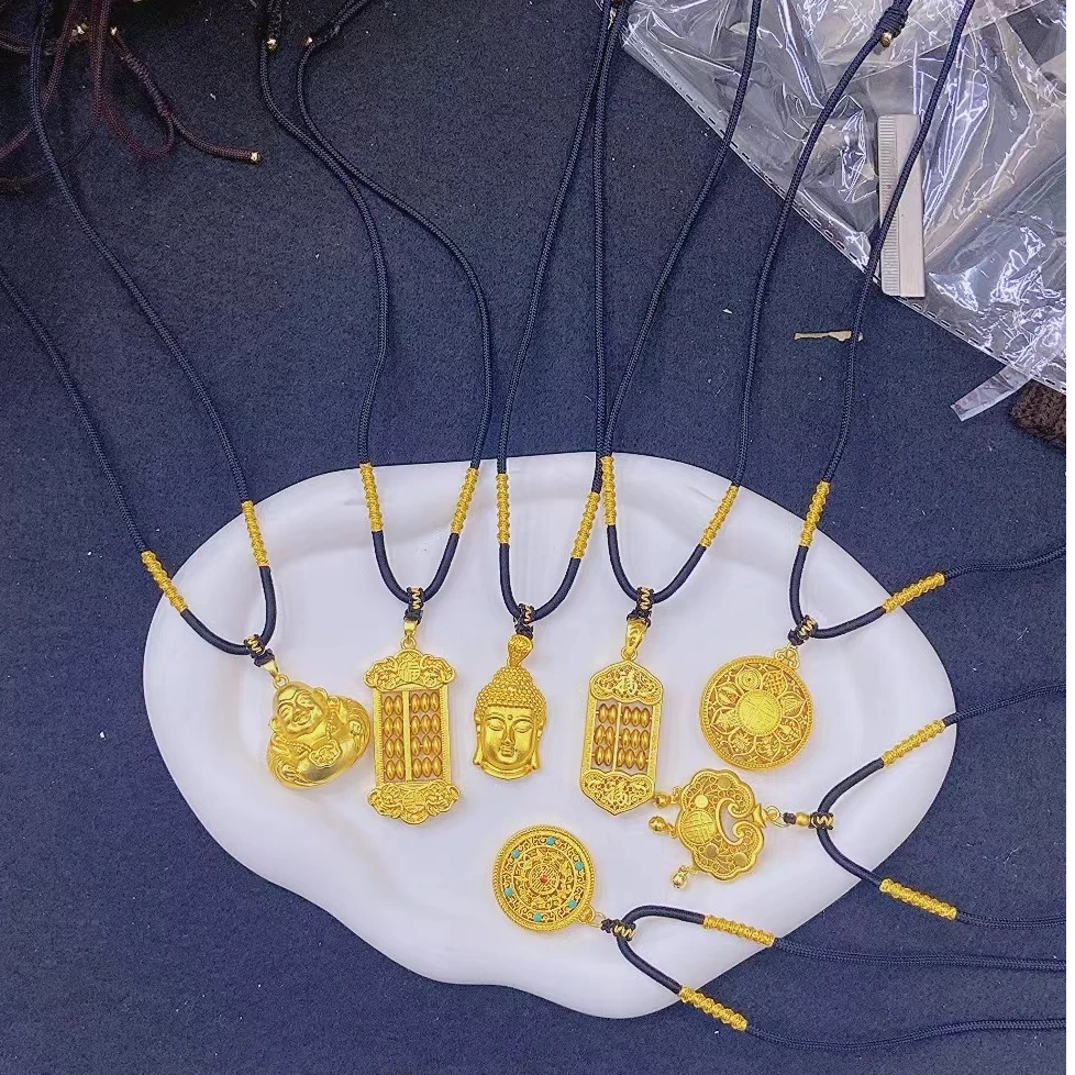 铜合金吊坠 时尚编织盘龙绳+吊坠