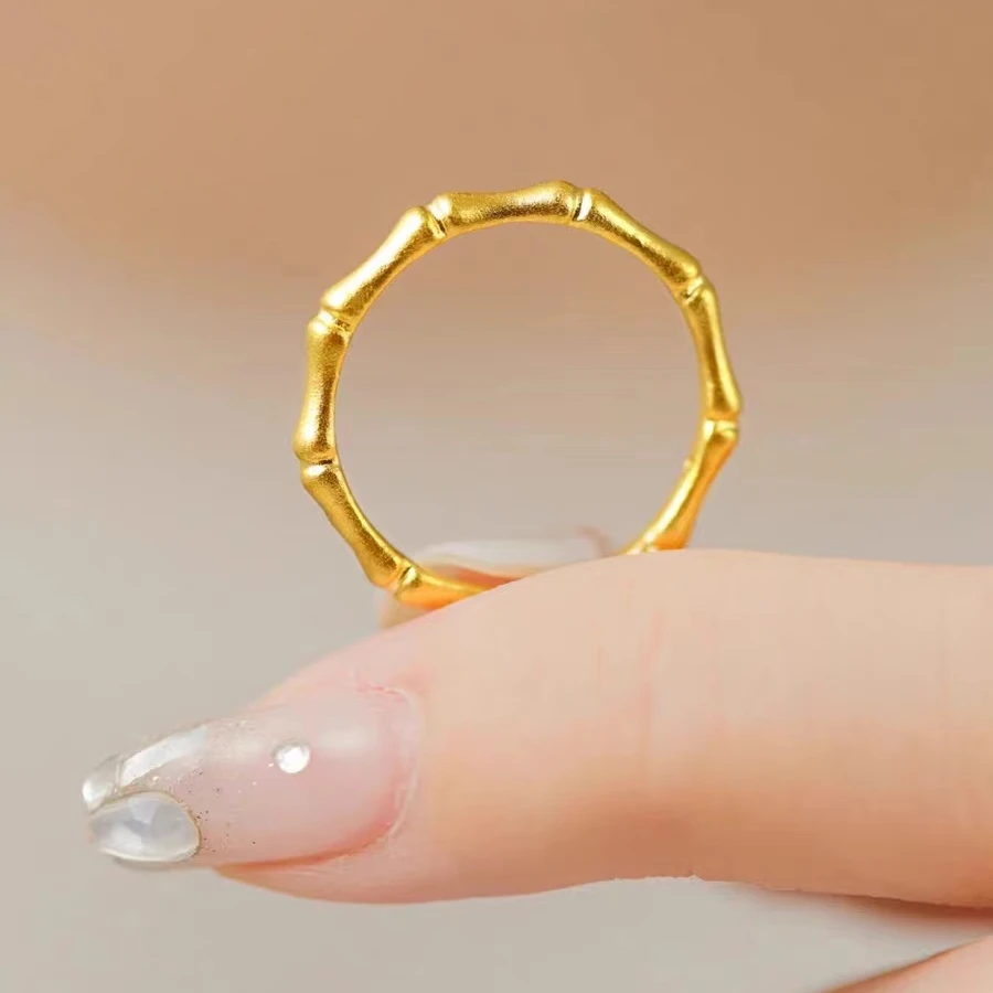 钛钢戒指 D福同款竹节款钛钢戒指