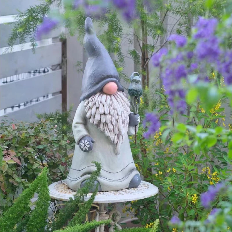 甘道夫小矮人摆件花园庭院户外装饰民宿地精创意艾草蚊香插座网红