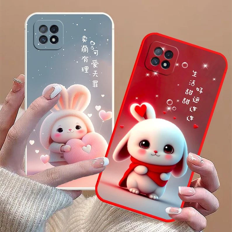 OPPOA72手机壳全新款PDYT20防摔软硅胶外壳全包式防摔网红兔潮款
