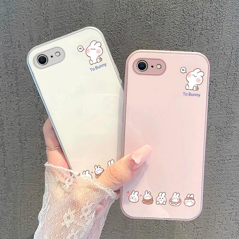 苹果6s手机壳卖萌兔子iPhone6plus防摔卡通可爱女网红金属漆全包