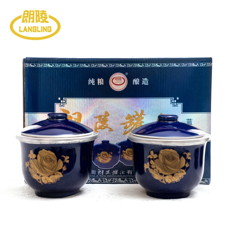 langling/朗陵朗陵罐酒企业【蓝至尊】浓香型白酒【可试喝】50度500