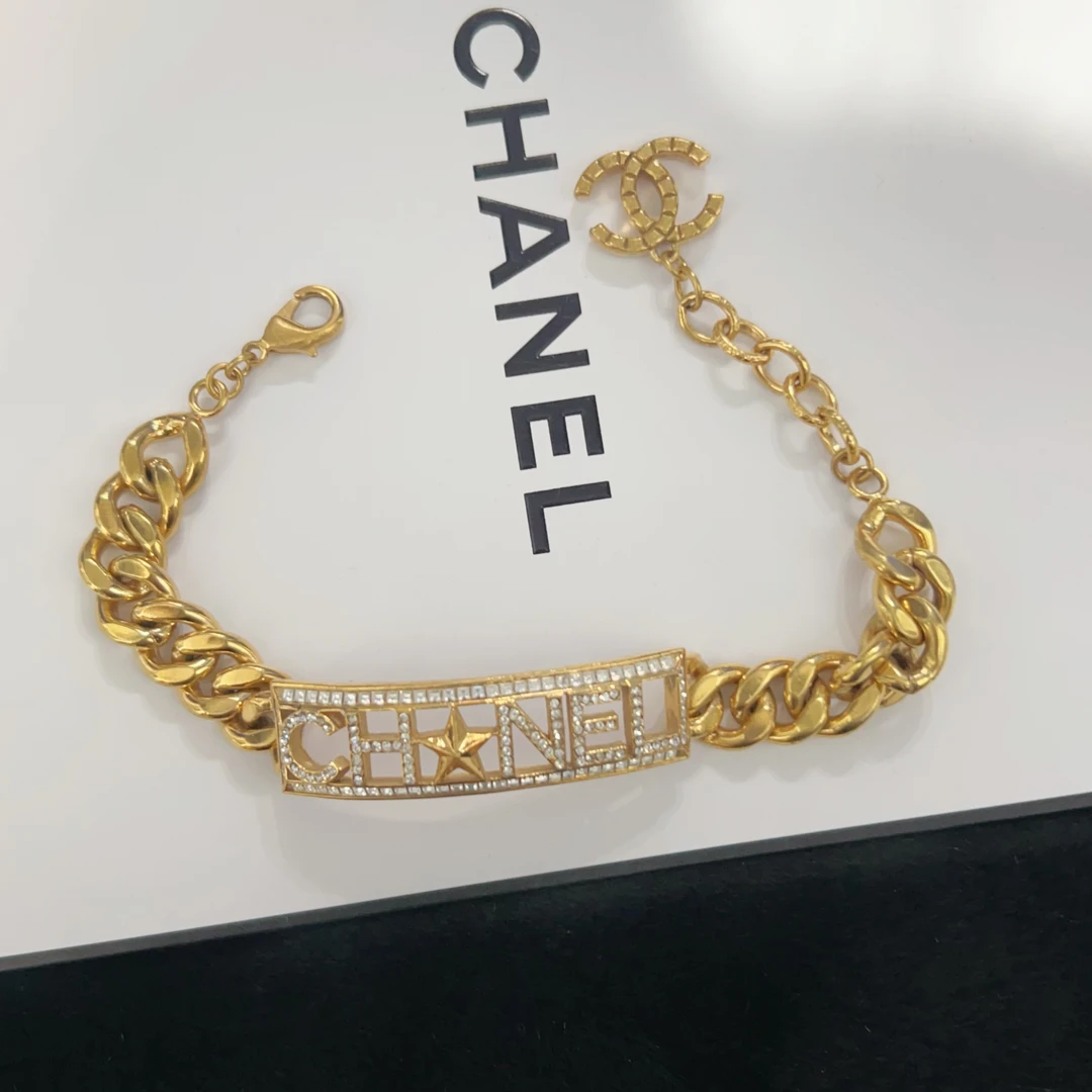 95新 Chanel/香奈儿 Chanel vintage香奈儿中古字母手链
