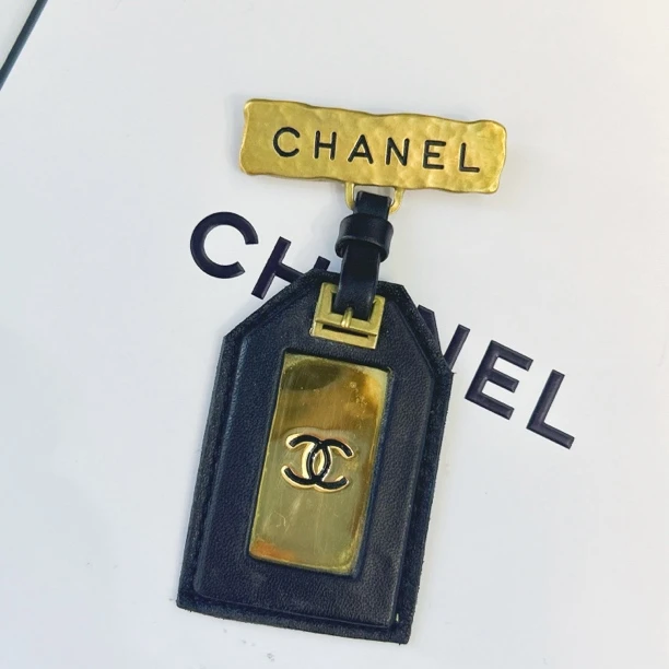 95新 Chanel/香奈儿 Chanel vintage香奈儿中古行李牌胸针