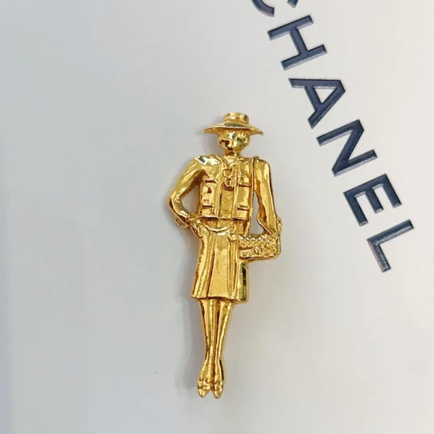 95新 Chanel/香奈儿 Chanel vintage香奈儿中古人像胸针