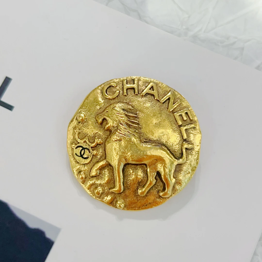 95新 Chanel/香奈儿 Chanel vintage香奈儿中古狮子胸针