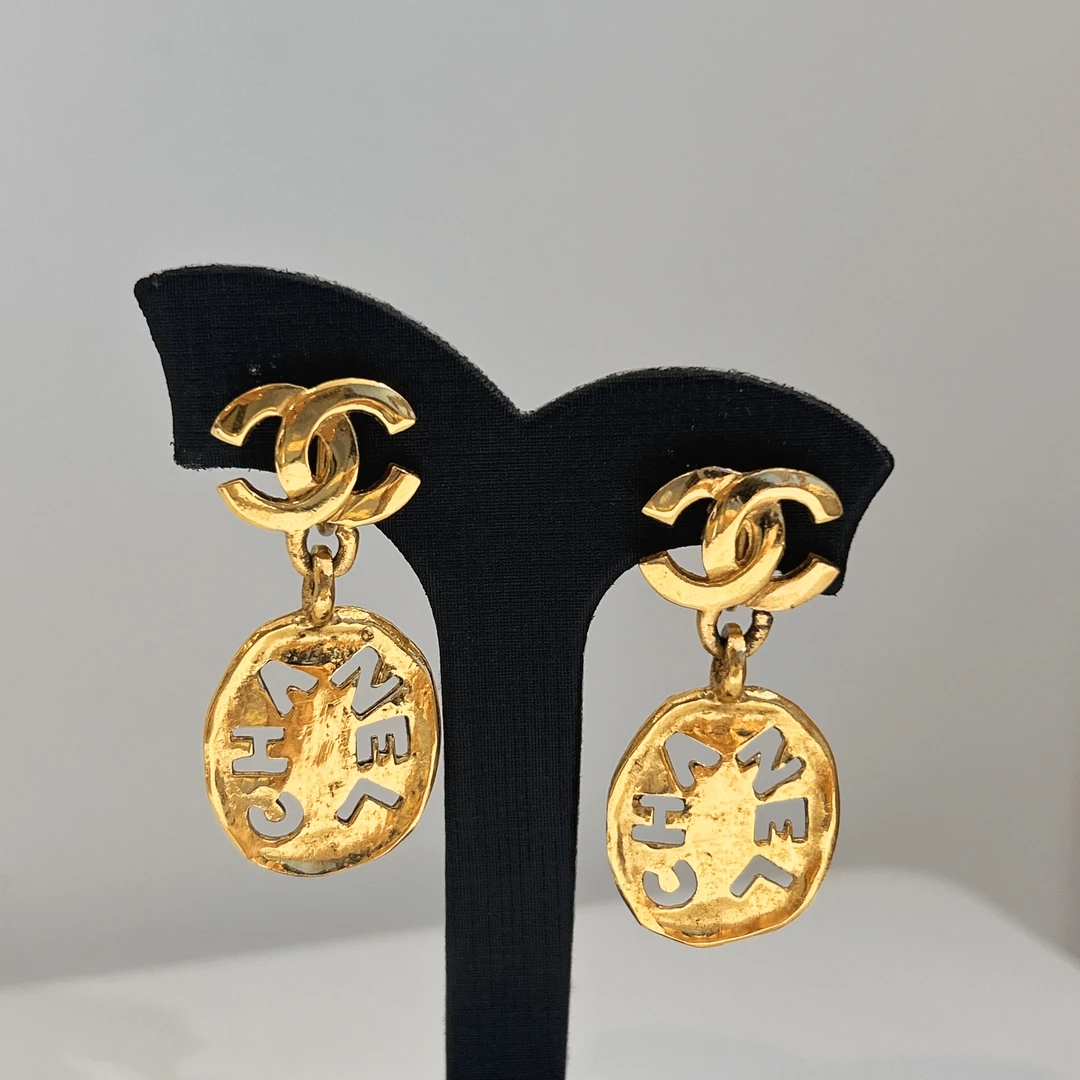 95新 Chanel/香奈儿 Chanel vintage香奈儿中古康鹏耳夹