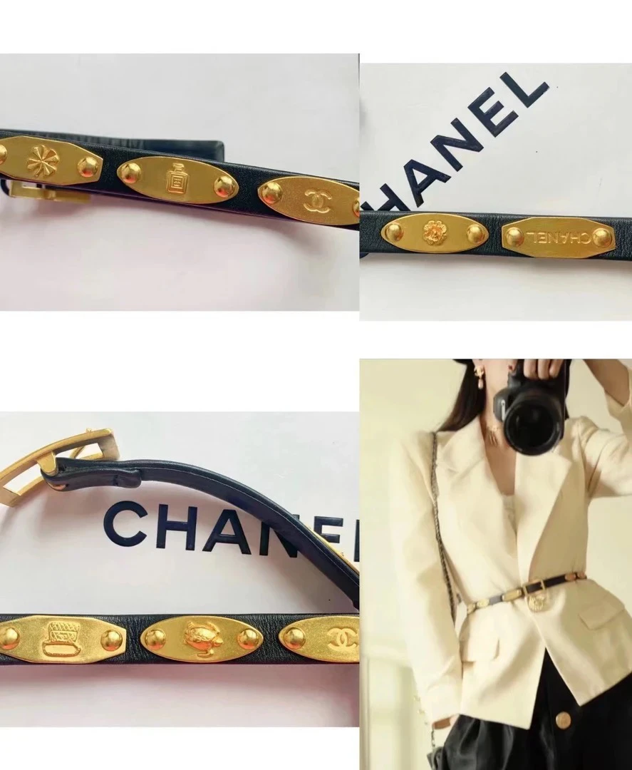 95新 Chanel/香奈儿 Chanel vintage香奈儿中古腰带（70cm）