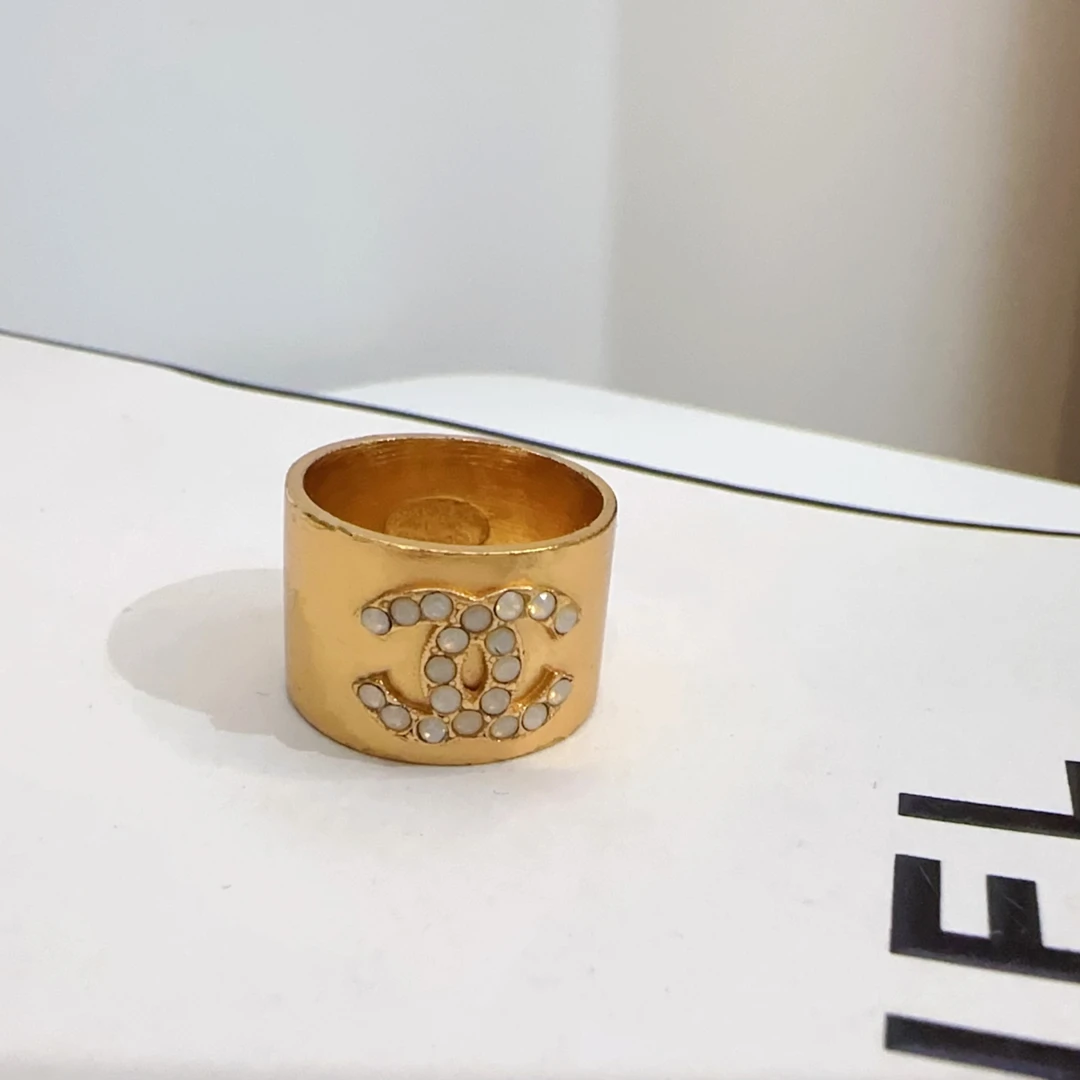 95新 Chanel/香奈儿 Chanel vintage香奈儿中古戒指（欧码52）