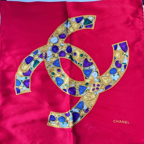 95新 Chanel/香奈儿 Chanel vintage香奈儿中古丝巾