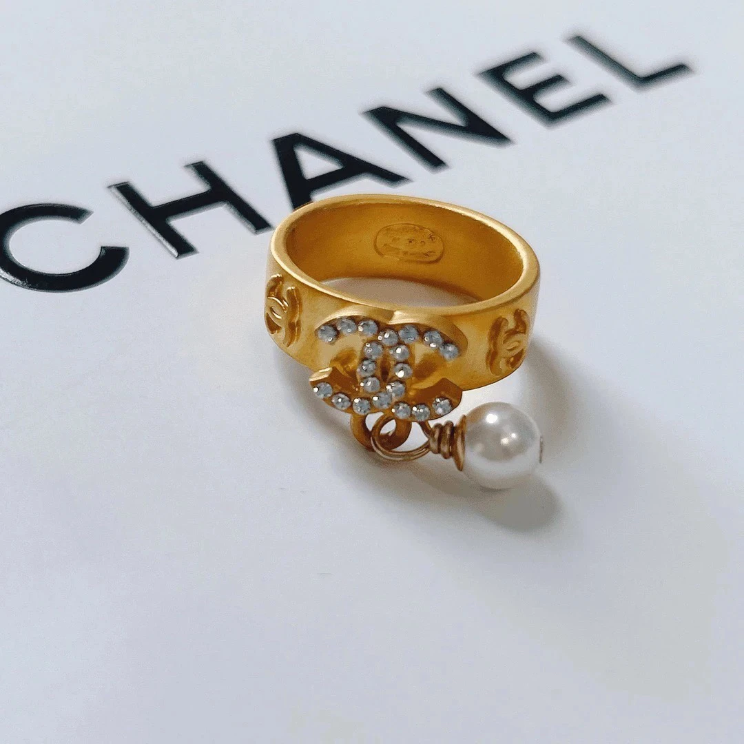 95新 Chanel/香奈儿 Chanel vintage香奈儿中古戒指（欧码52 53）